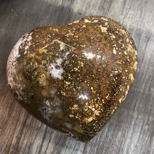 Rare ocean jasper w/ natural geode specks & agate
